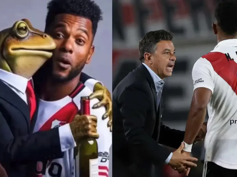 Miguel Borja Marcelo Gallardo River Plate